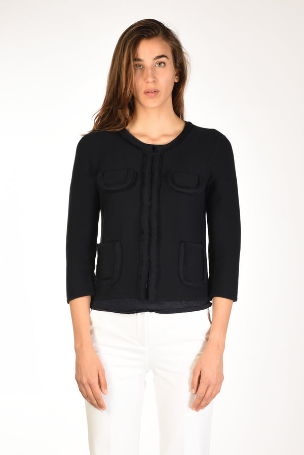 Anne Claire Giacca Di Maglia Blu Donna-2