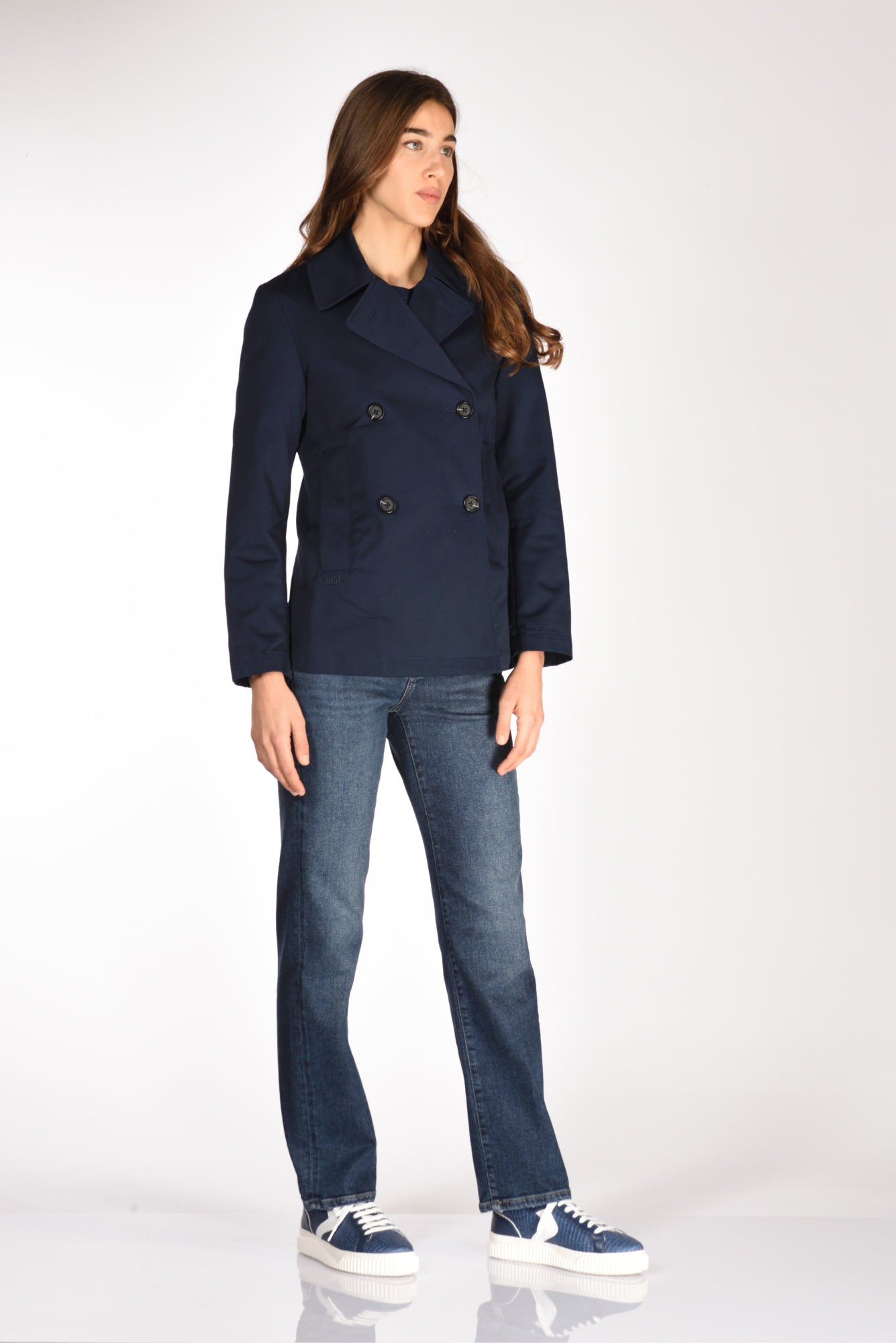 Pea Coat Caban Blu Donna Caban Blu Add Giacca Caban Blu Donna