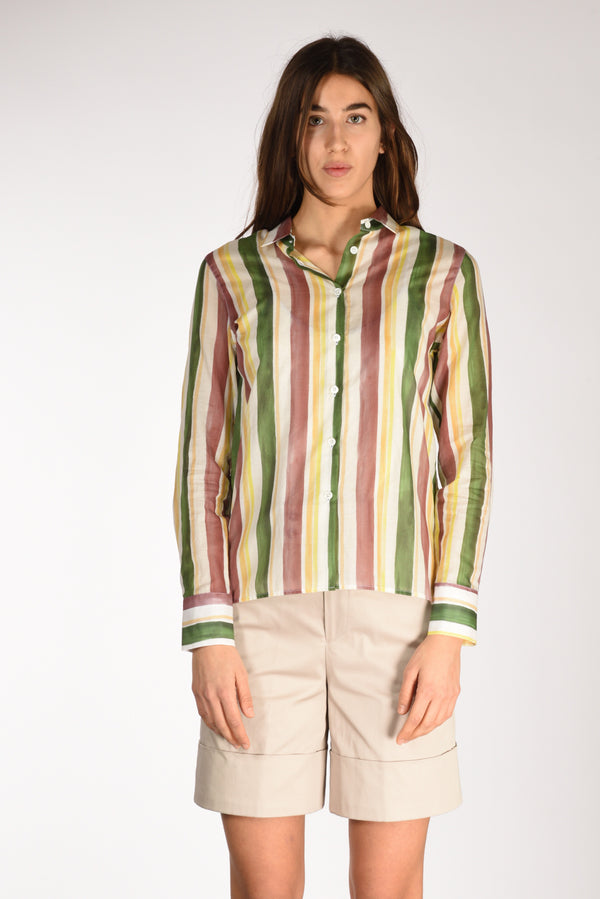 Robert Friedman Camicia Andrea Verde/giallo/bianco Donna-2