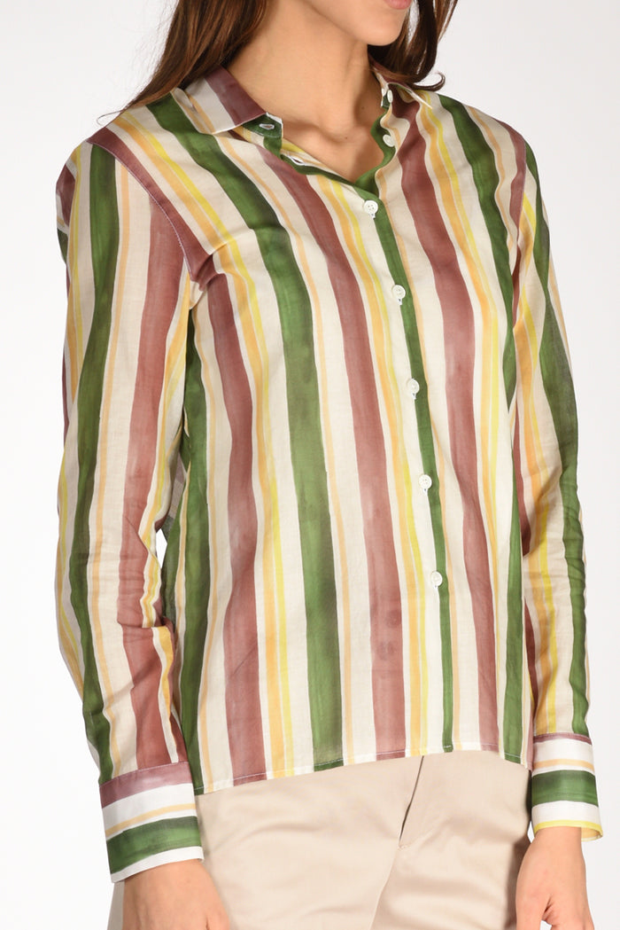 Robert Friedman Camicia Andrea Verde/giallo/bianco Donna - 3