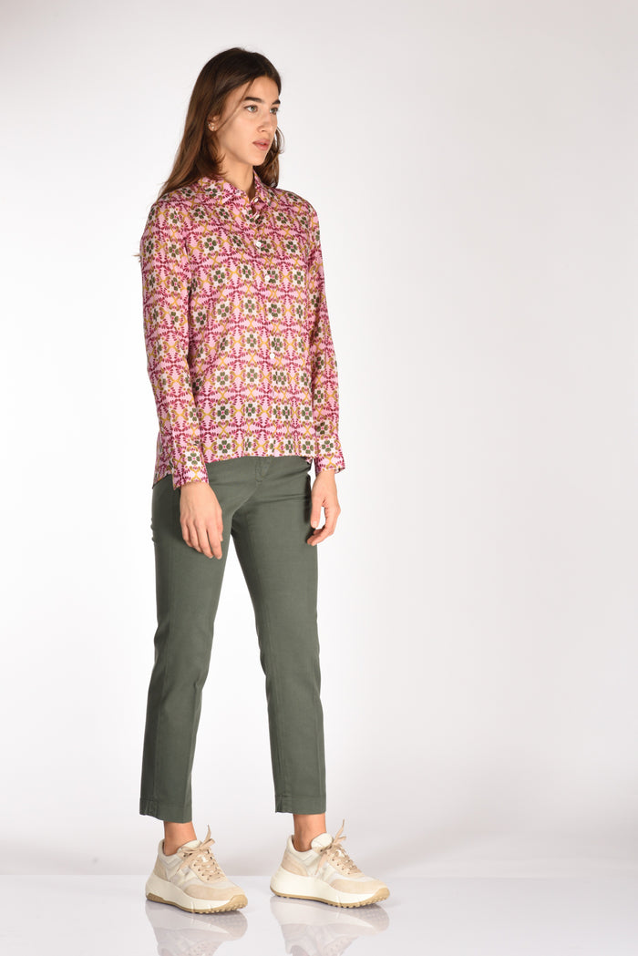 Robert Friedman Camicia Andrea Rosa/verde Donna - 4