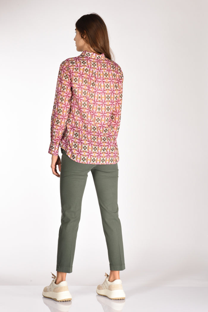 Robert Friedman Camicia Andrea Rosa/verde Donna - 5