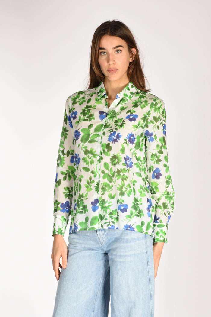 Robert Friedman Camicia Andrea Verde/bianco Donna - 1