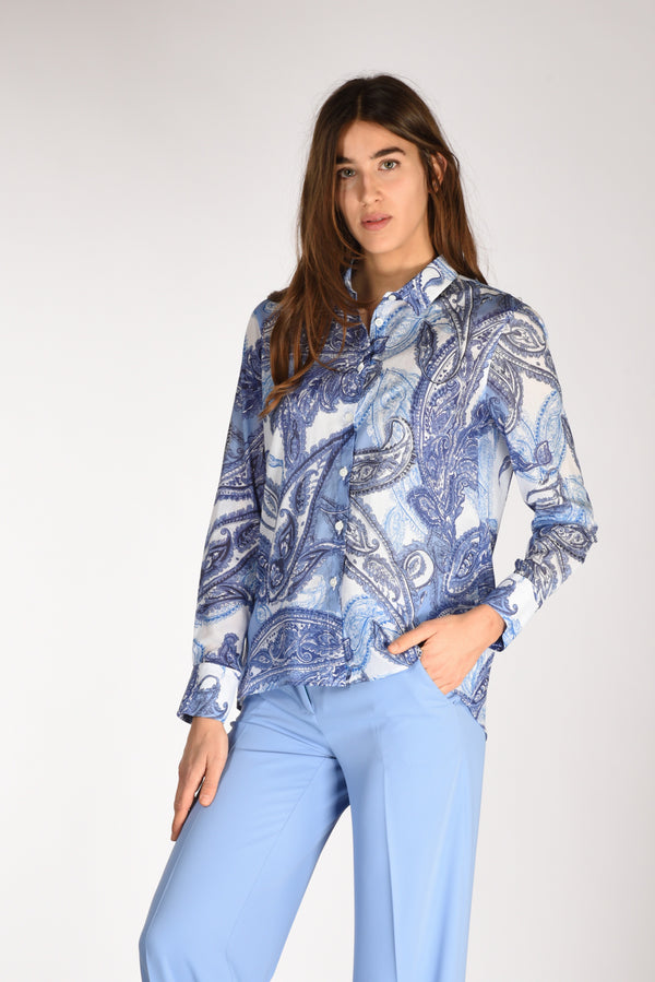 Robert Friedman Camicia Andrea Blu/bianco Donna