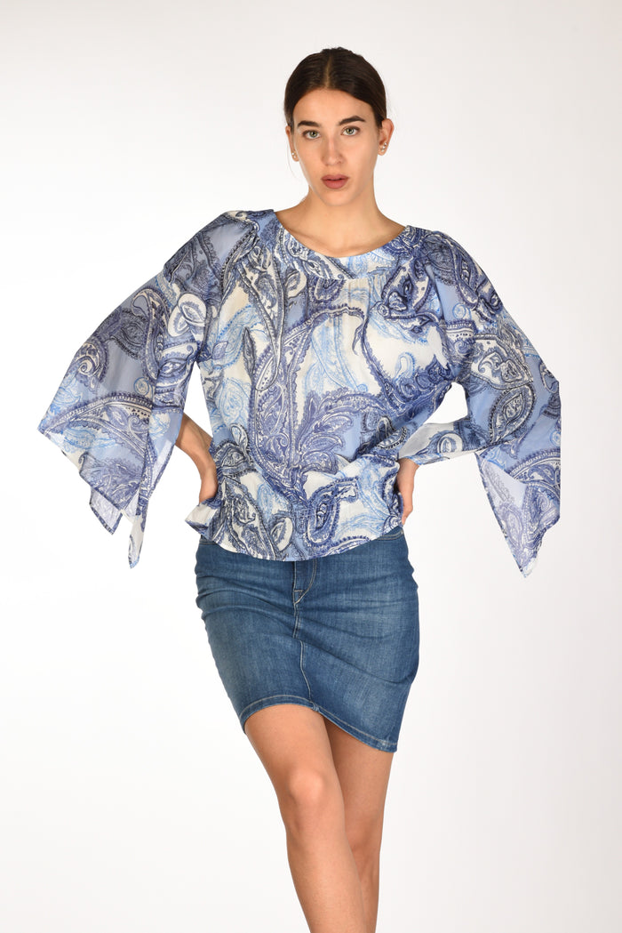 Robert Friedman Camicia Mylla Blu/bianco Donna - 1