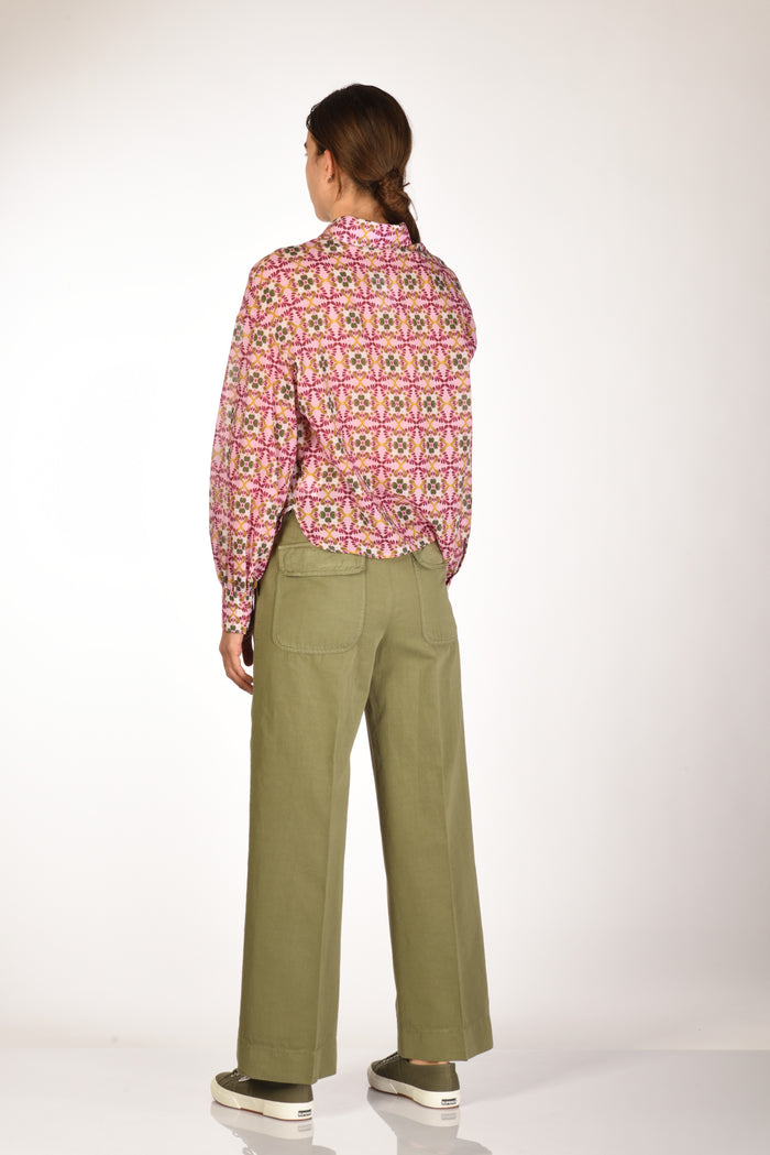 Robert Friedman Camicia Cherie Rosa/verde Donna - 5