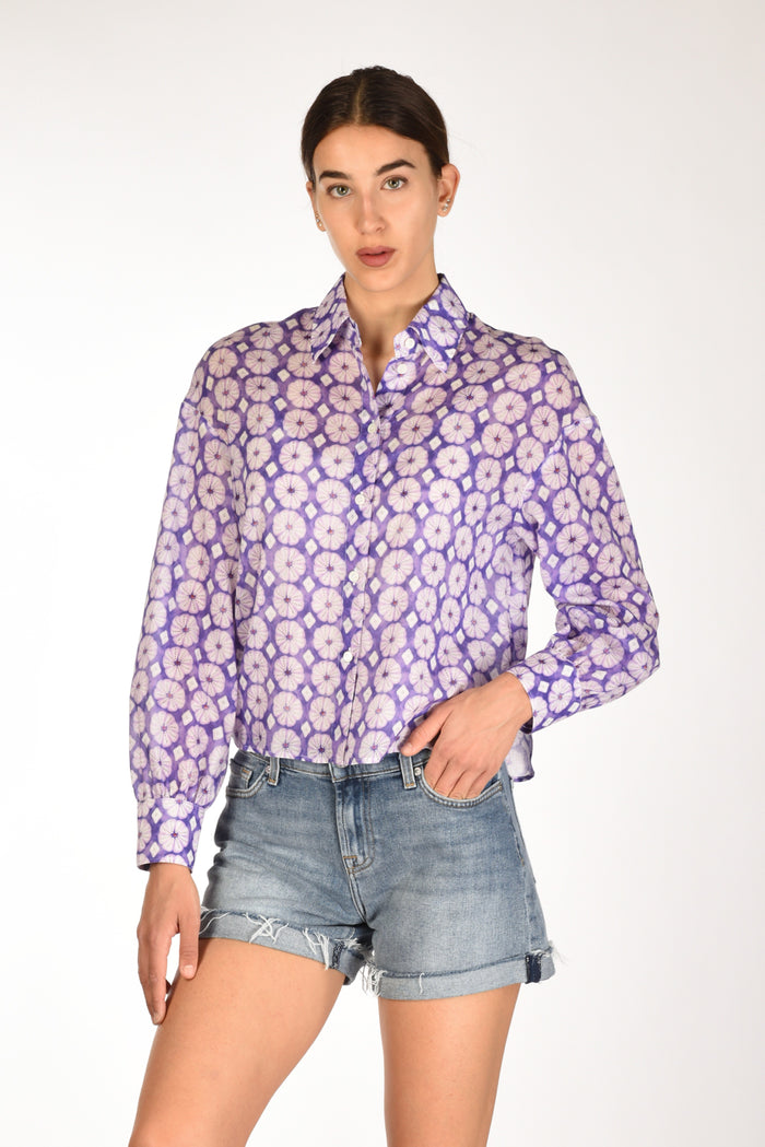 Robert Friedman Camicia Cherie Viola/bianco Donna - 1