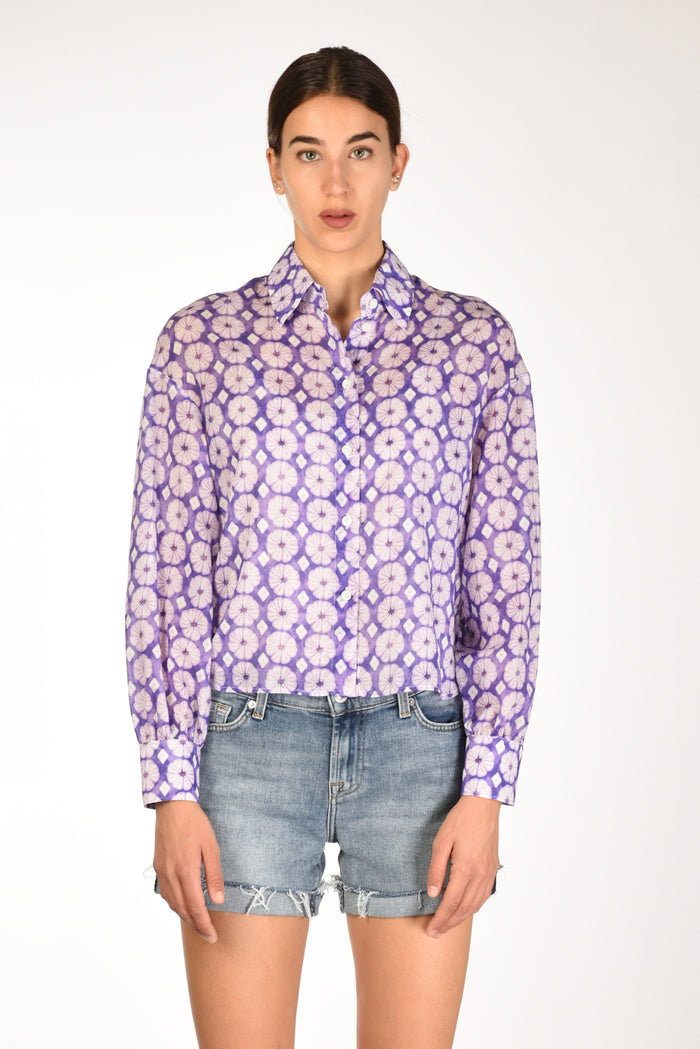 Robert Friedman Camicia Cherie Viola/bianco Donna - 2