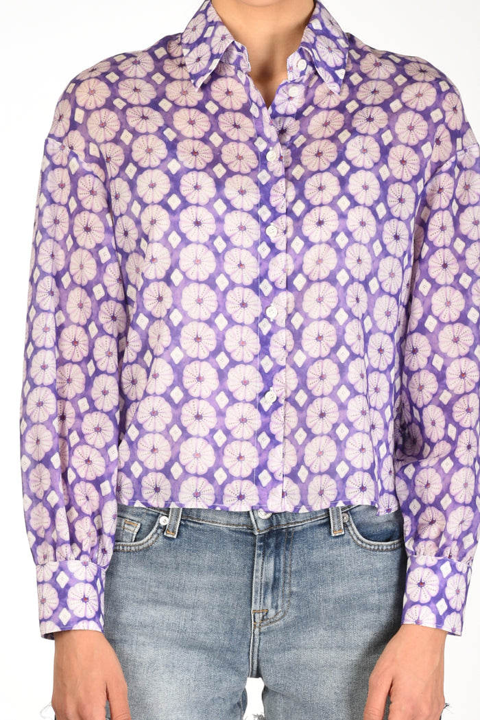 Robert Friedman Camicia Cherie Viola/bianco Donna - 3