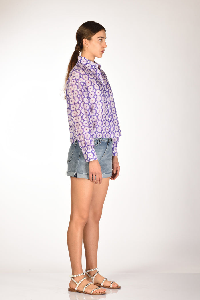Robert Friedman Camicia Cherie Viola/bianco Donna - 4