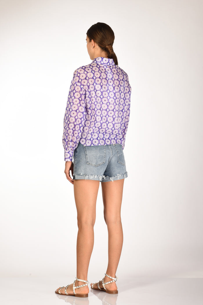 Robert Friedman Camicia Cherie Viola/bianco Donna - 5