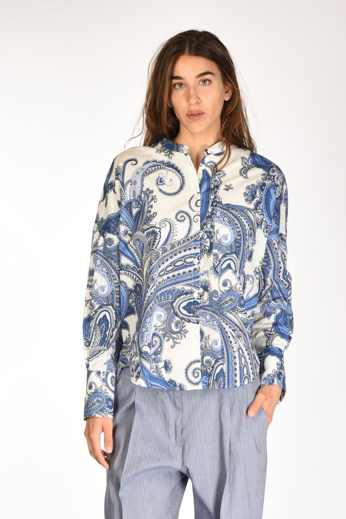 Robert Friedman Camicia Lea Bianco/blu Donna - 1