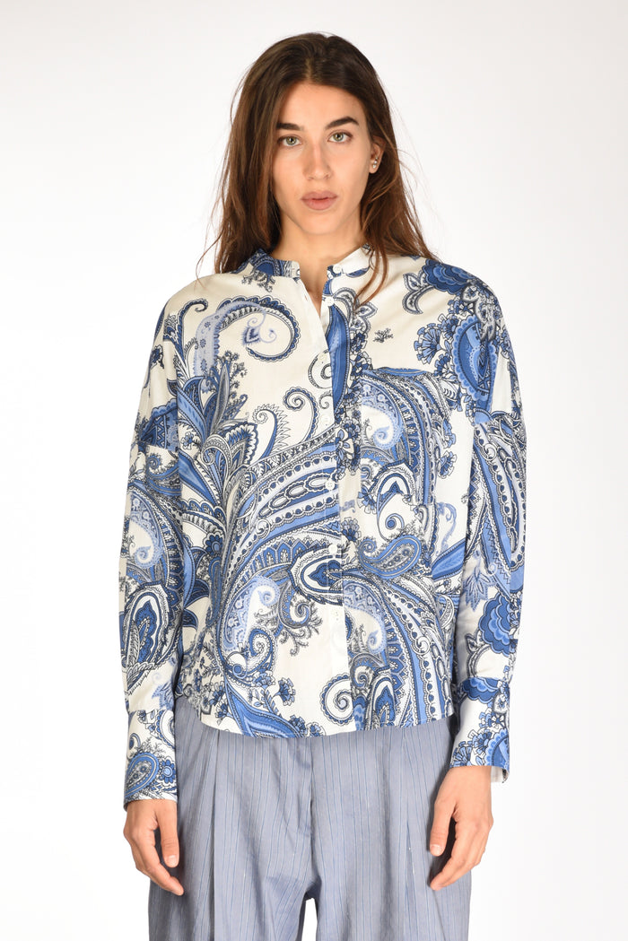 Robert Friedman Camicia Lea Bianco/blu Donna - 2