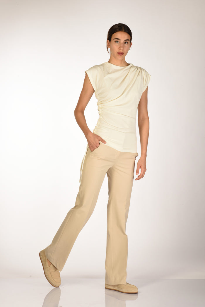 Incotex Slowear Pantalone Petra Beige Scuro Donna - 2