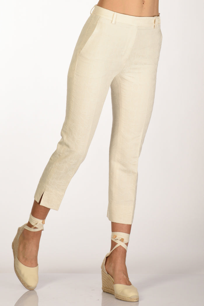 Incotex Slowear Pantalone Cherie Bianco Naturale Donna - 1