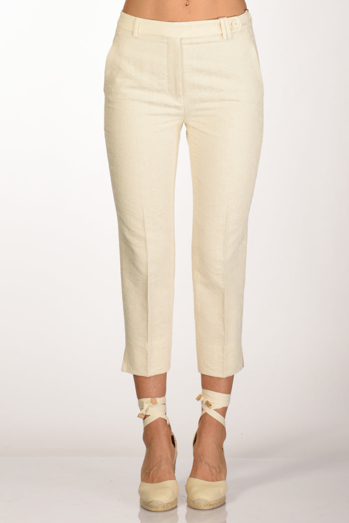 Incotex Slowear Pantalone Cherie Bianco Naturale Donna - 3