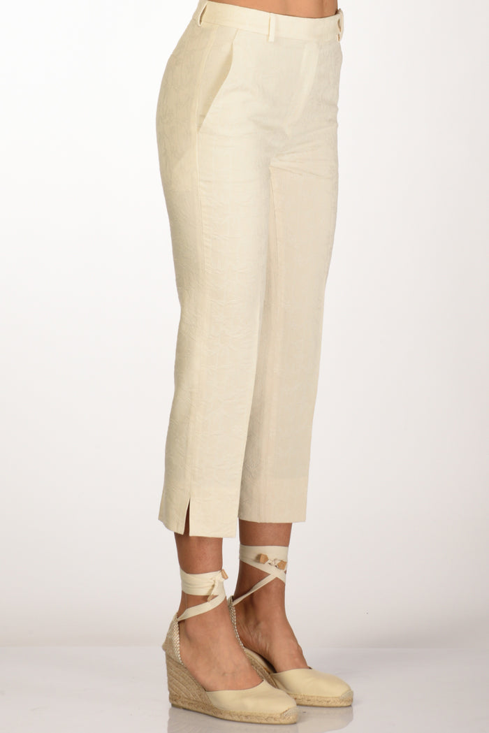 Incotex Slowear Pantalone Cherie Bianco Naturale Donna - 5