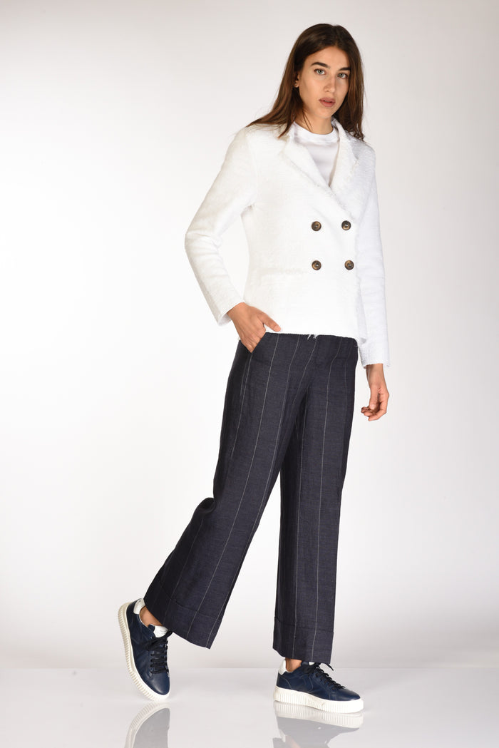 Incotex Slowear Pantalone Arlys Blu/bianco Donna - 2