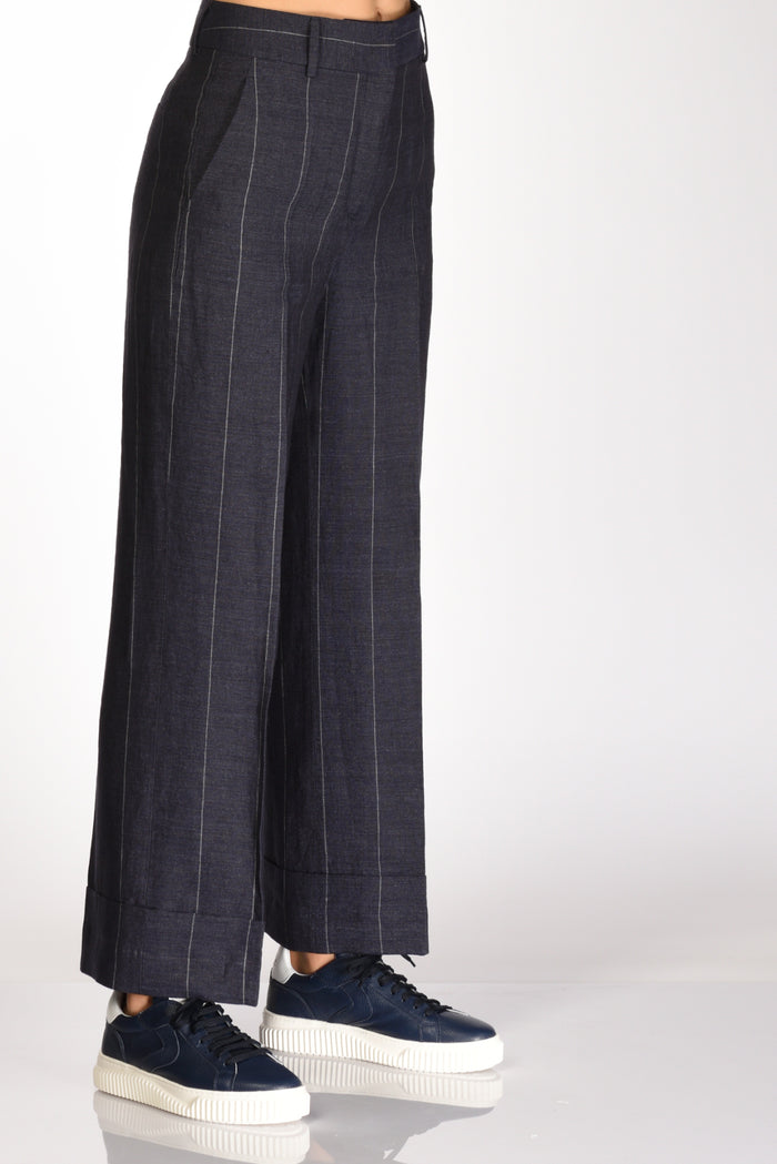 Incotex Slowear Pantalone Arlys Blu/bianco Donna - 4