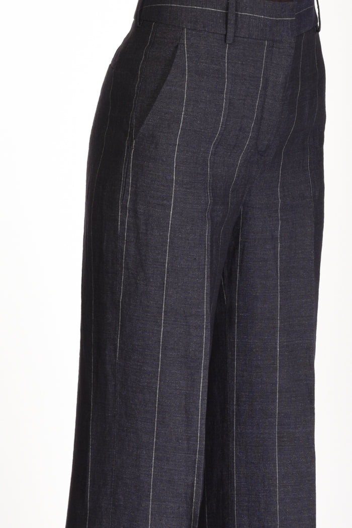 Incotex Slowear Pantalone Arlys Blu/bianco Donna - 5