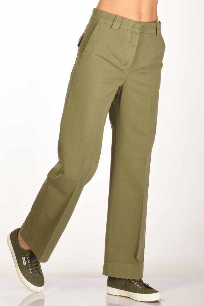 Incotex Slowear Pantalone E Verde Salvia Donna - 1