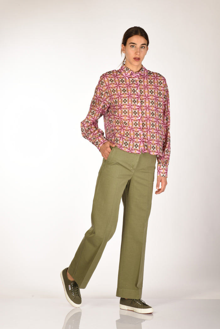 Incotex Slowear Pantalone E Verde Salvia Donna - 2