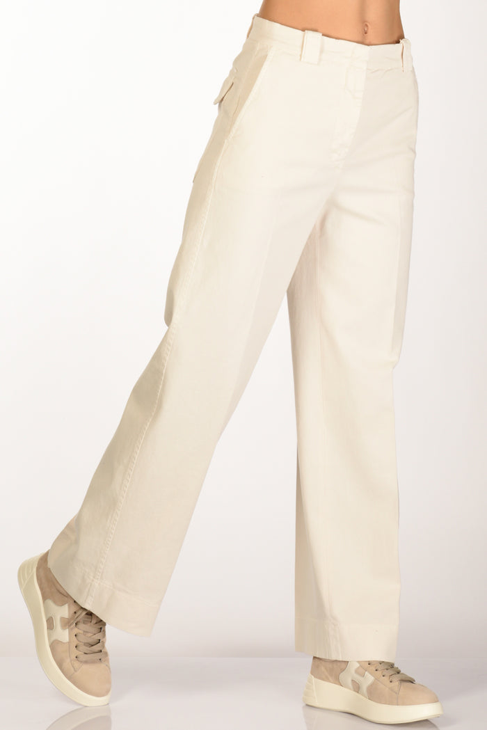 Incotex Slowear Pantalone Elys Bianco Naturale Donna - 1