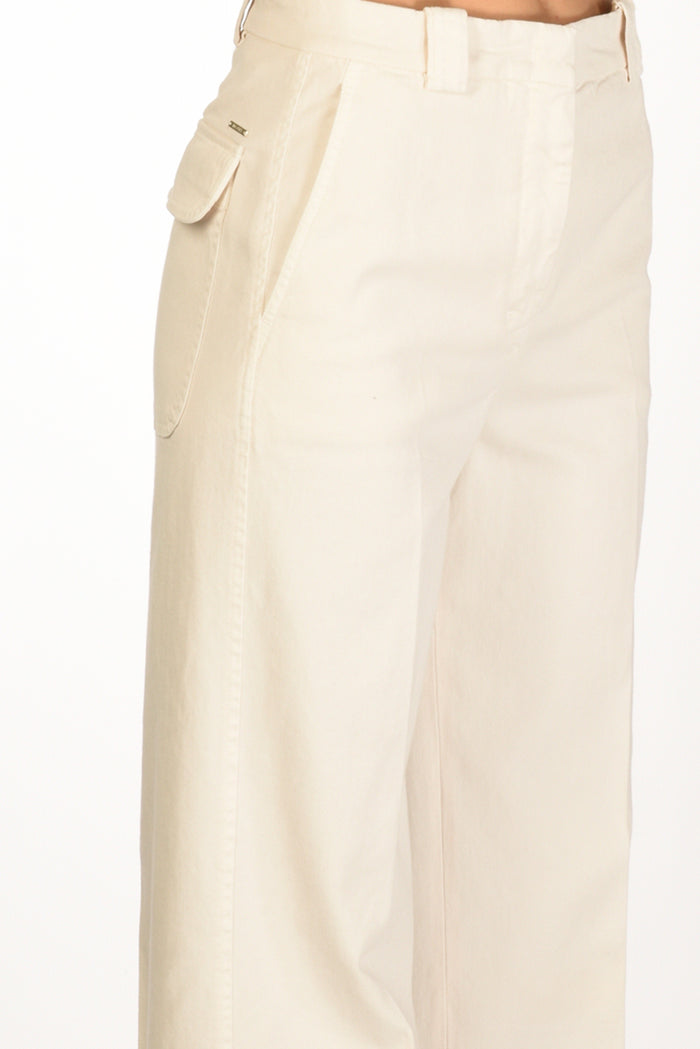 Incotex Slowear Pantalone Elys Bianco Naturale Donna - 4
