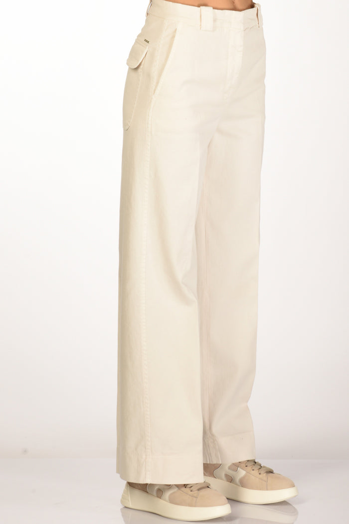 Incotex Slowear Pantalone Elys Bianco Naturale Donna - 5