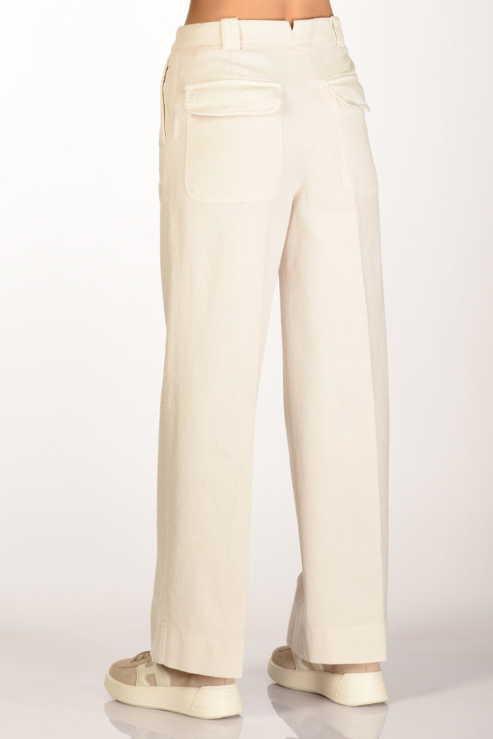 Incotex Slowear Pantalone Elys Bianco Naturale Donna - 6