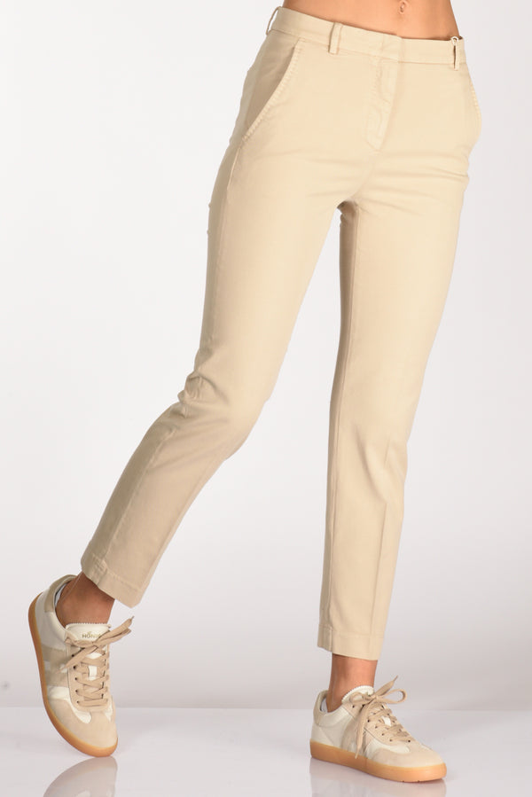 Incotex Slowear Pantalone Leyre Beige Scuro Donna