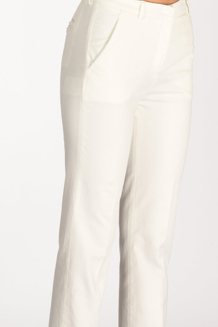 Incotex Slowear Pantalone Leyre Bianco Naturale Donna - 4