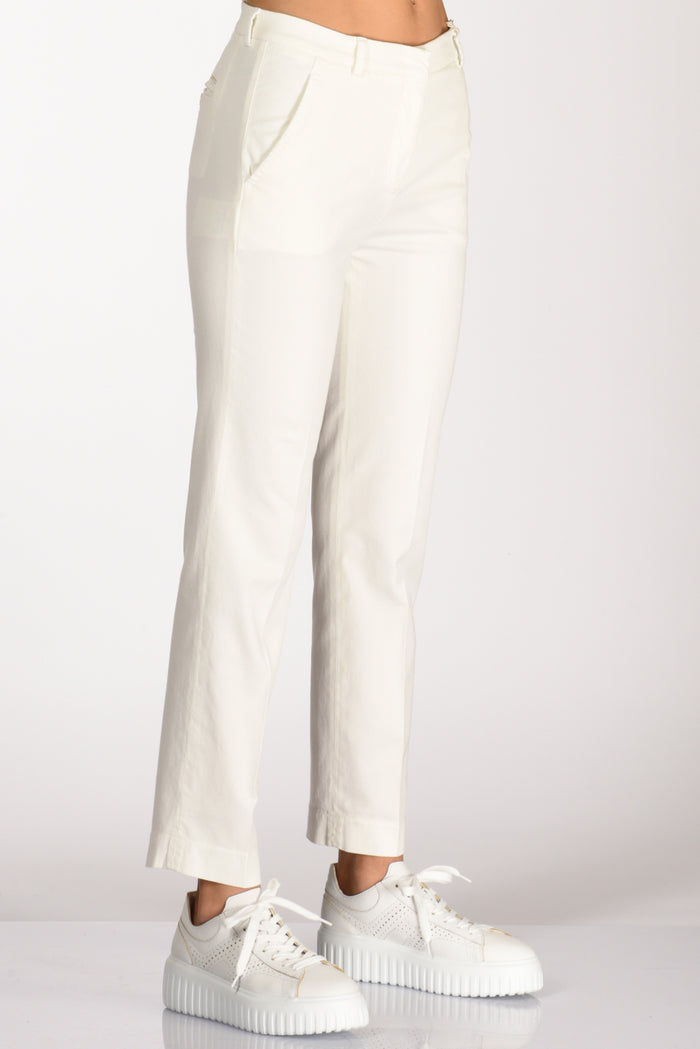 Incotex Slowear Pantalone Leyre Bianco Naturale Donna - 5