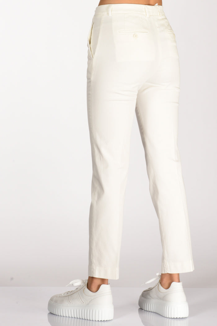 Incotex Slowear Pantalone Leyre Bianco Naturale Donna - 6