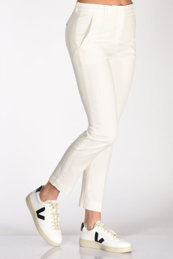 Incotex Slowear Pantalone Leyre Bianco Latte Donna