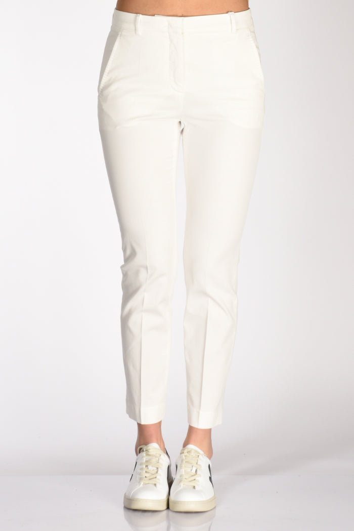 Incotex Slowear Pantalone Leyre Bianco Latte Donna - 3