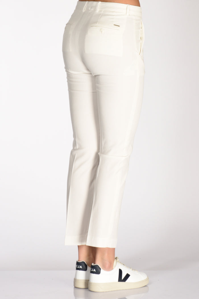 Incotex Slowear Pantalone Leyre Bianco Latte Donna - 6