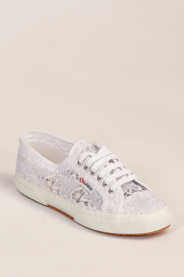 Superga Sneakers Macrame Bianco Donna-2