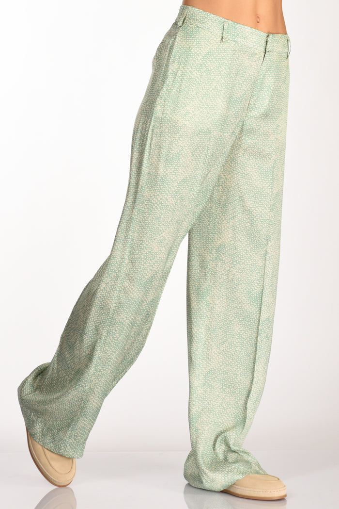 Pt Torino Pantalone L Verde/beige Donna - 1