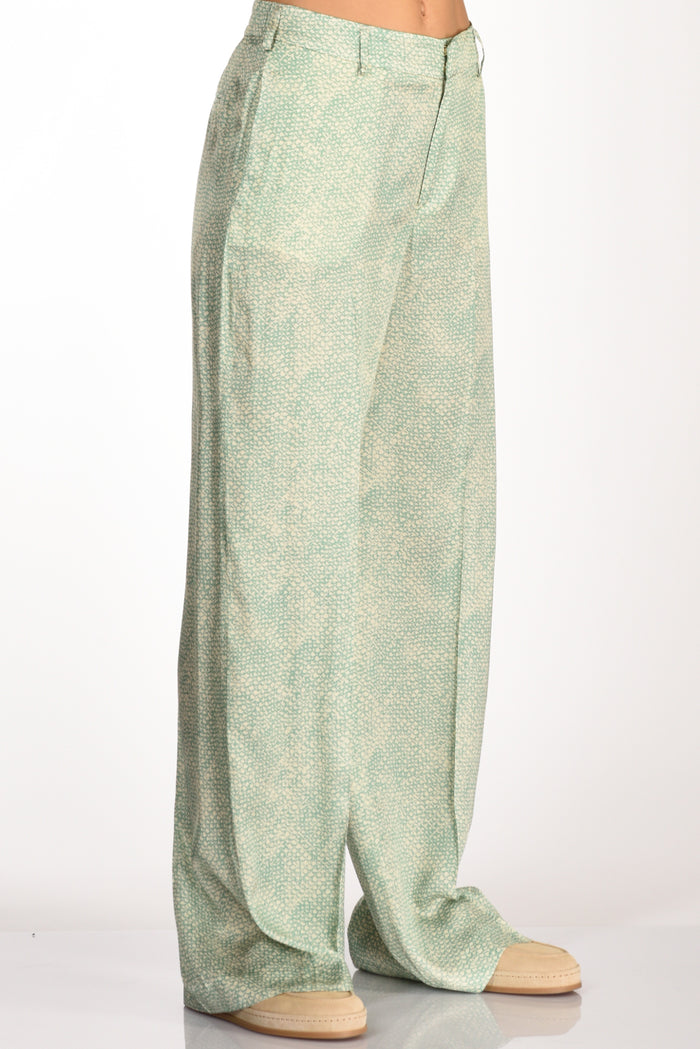 Pt Torino Pantalone L Verde/beige Donna - 5