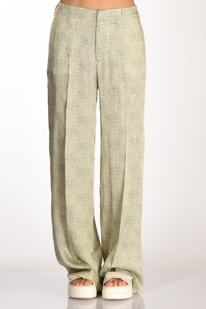 Pt Torino Pantalone L Verde/beige Donna - 3