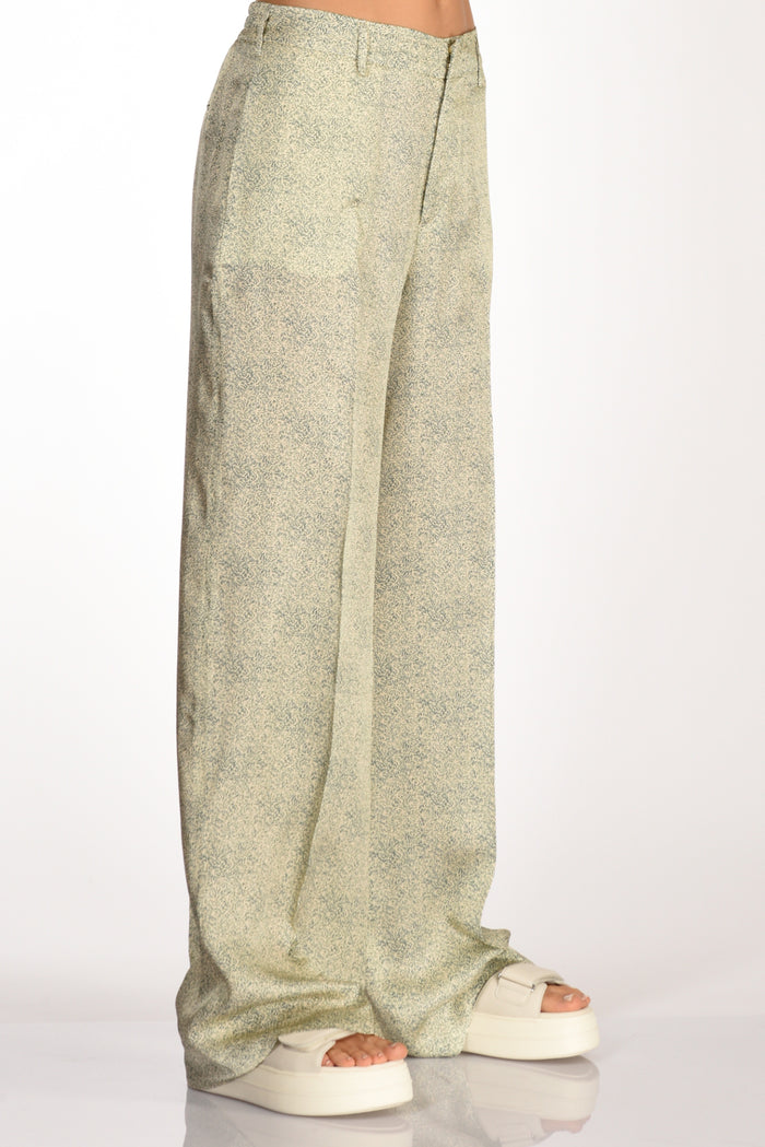 Pt Torino Pantalone L Verde/beige Donna - 4