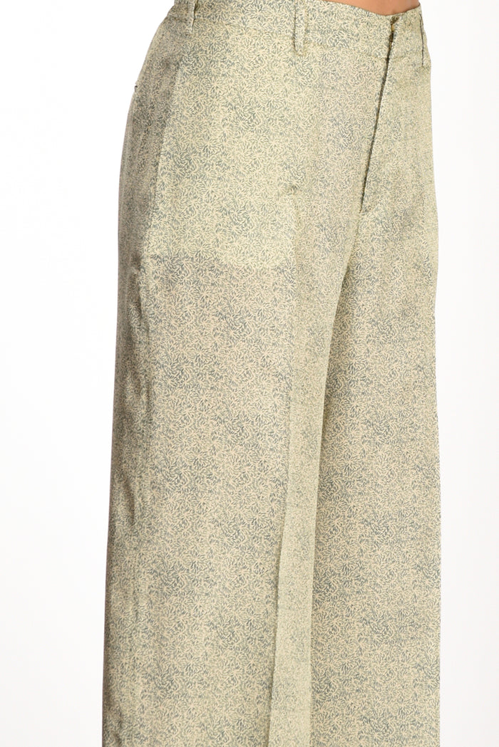 Pt Torino Pantalone L Verde/beige Donna - 5