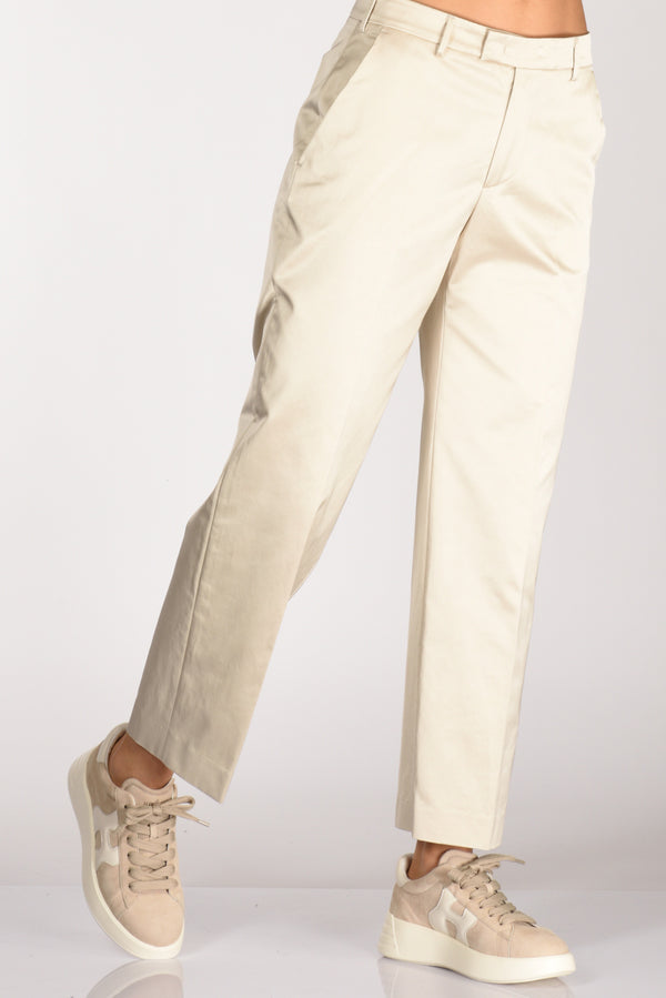 Pt Torino Pantalone Emma Beige Chiaro Donna