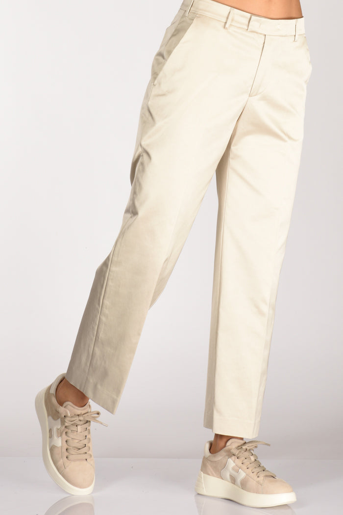 Pt Torino Pantalone Emma Beige Chiaro Donna - 1