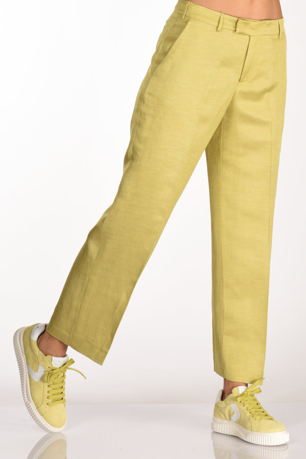 Pt Torino Pantalone Emma Giallo Donna