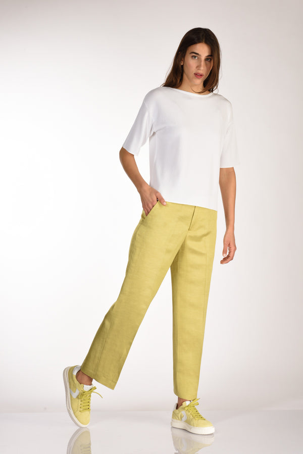 Pt Torino Pantalone Emma Giallo Donna-2