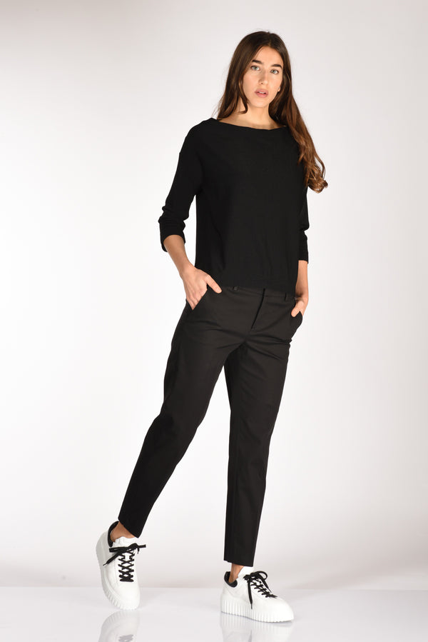 Pt Torino Pantalone New York Nero Donna-2