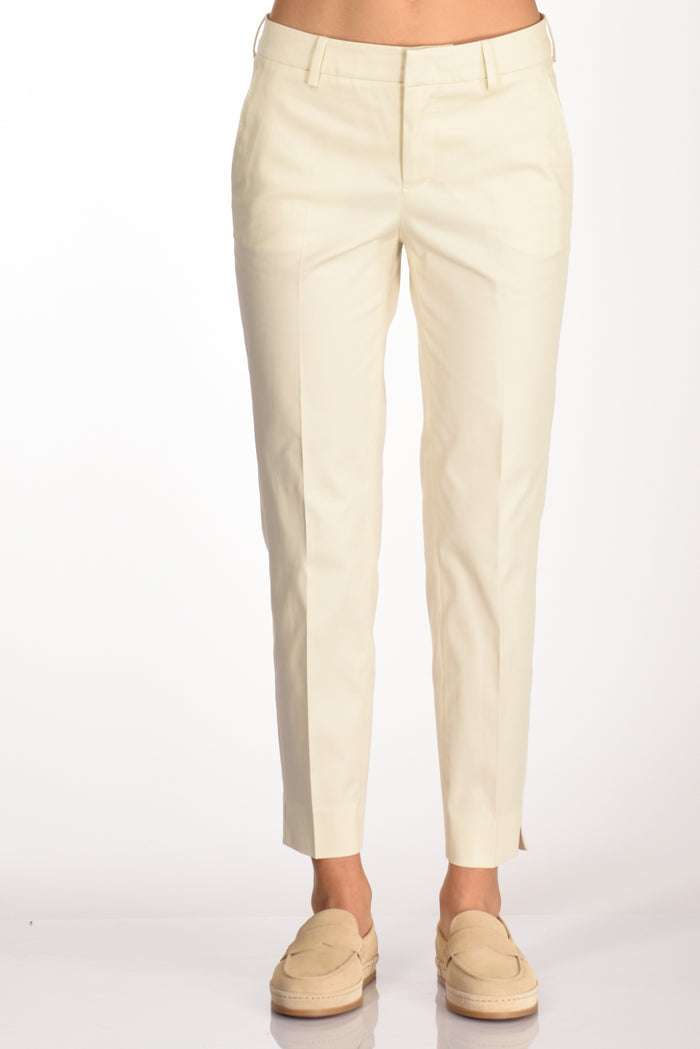 Pt Torino Pantalone New York Bianco Naturale Donna - 3