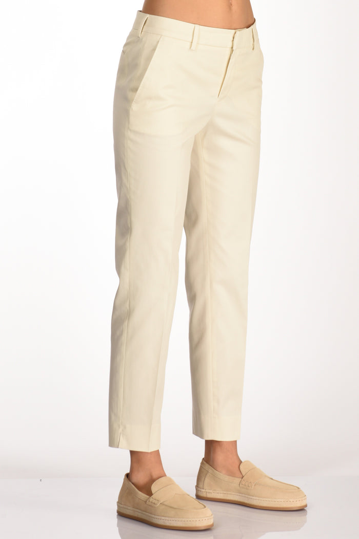 Pt Torino Pantalone New York Bianco Naturale Donna - 4